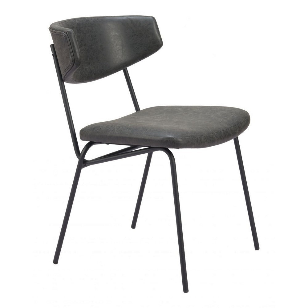 Charon Dining Chair (Set of 2) Vintage Black