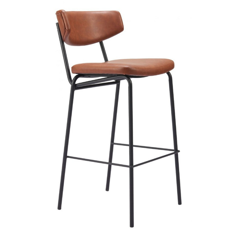 Charon Barstool (Set of 2) Vintage Brown