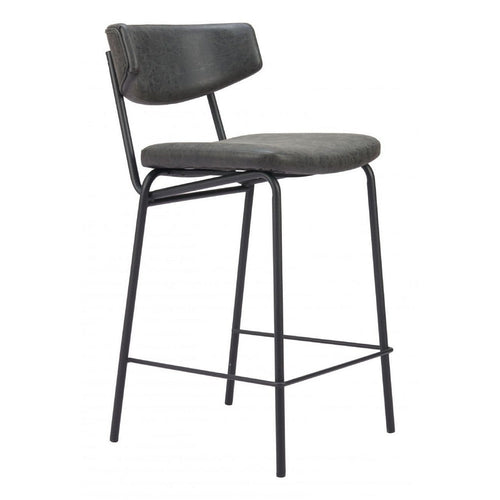 Charon Counter Stool (Set of 2) Vintage Black