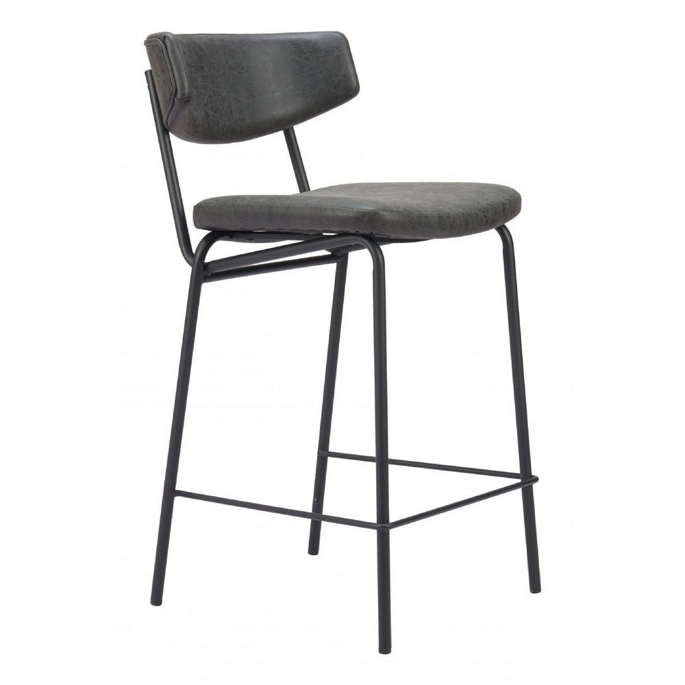 Charon Counter Stool (Set of 2) Vintage Black