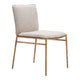 Nordvest Dining Chair Beige & Gold