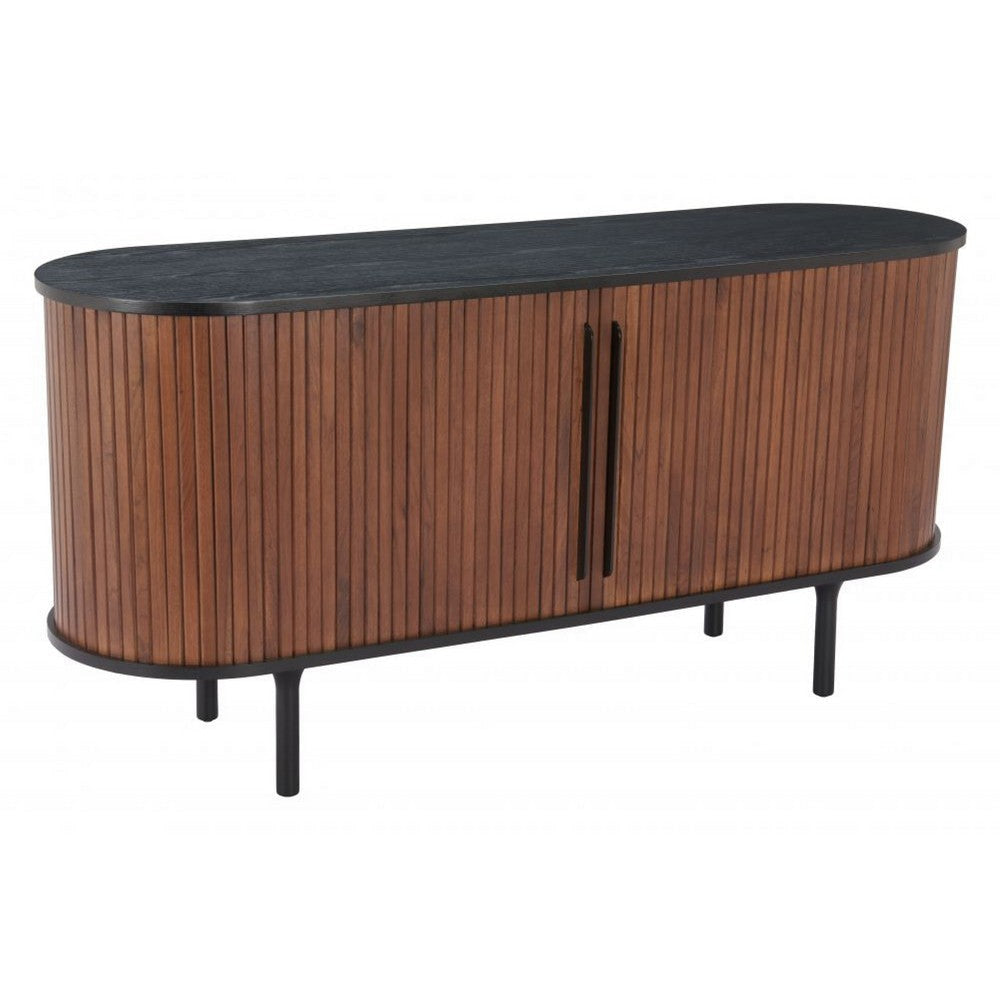 Koriana Sideboard Black & Walnut