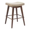 Divat Counter Stool (Set of 2) Beige & Walnut