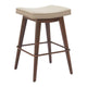 Divat Counter Stool (Set of 2) Beige & Walnut