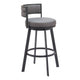 Gimsby Swivel Barstool Gray