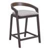 Troy Counter Stool (Set of 2) Dove Gray & Espresso