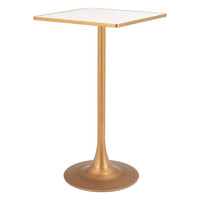 Spot Bar Table Beige & Gold