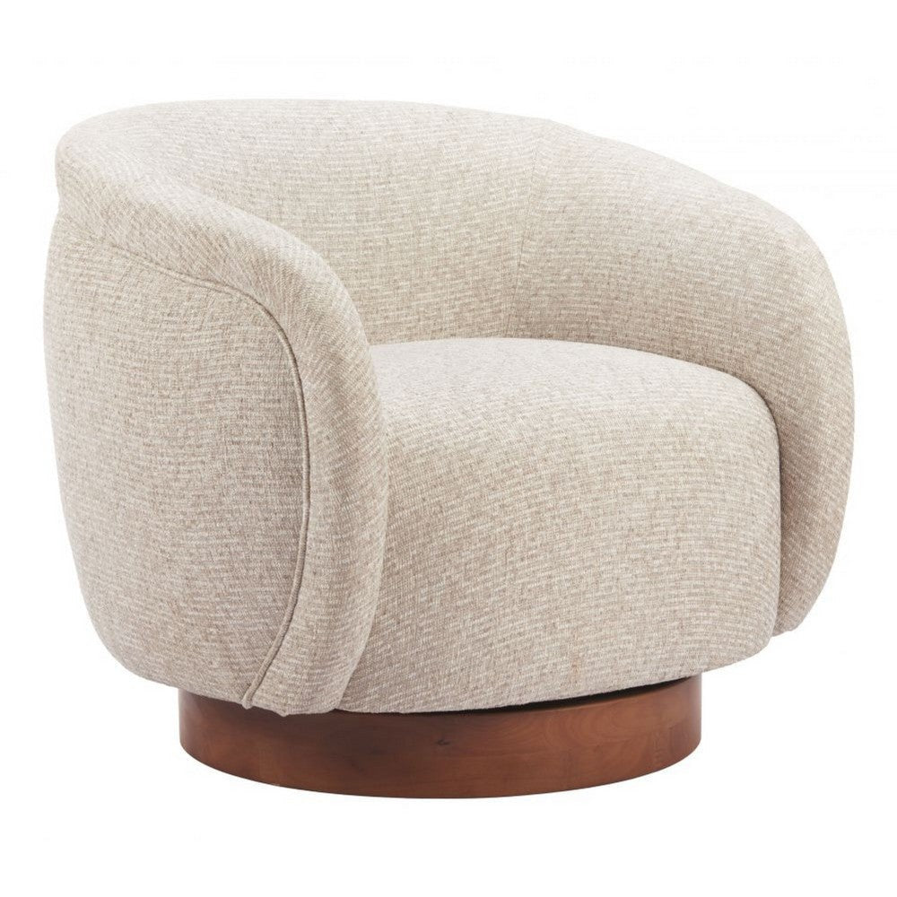 Vinta Swivel Chair Beige