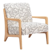 Runa Accent Chair Beige & Natural