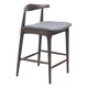 Tuzka Counter Stool (Set of 2) Gray & Espresso