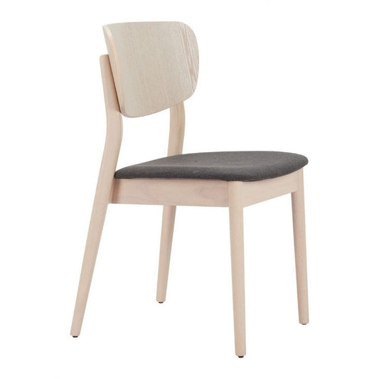 Kellua Dining Chair (Set of 2) Gray & Natural