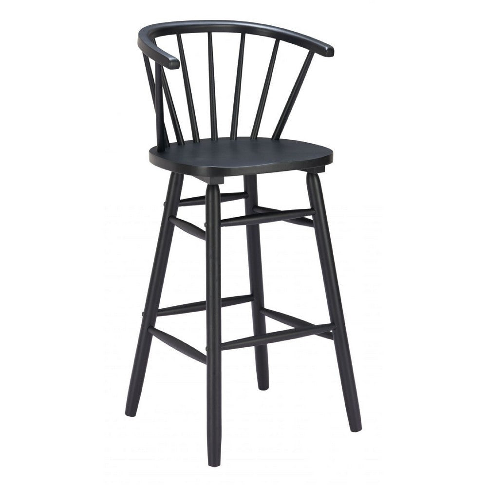 Stenger Barstool (Set of 2) Black