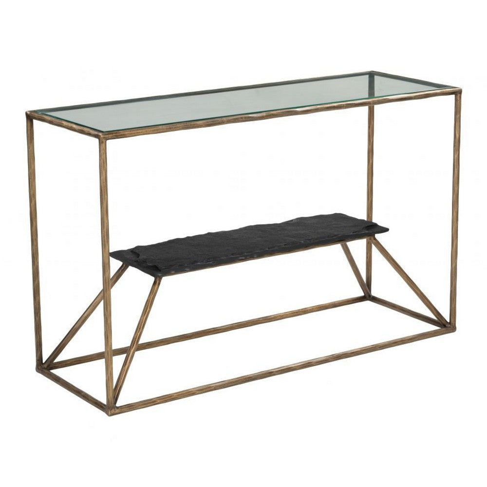 Ranol Console Table Brass