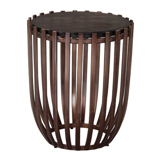 Kafig Side Table Bronze