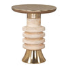 Ringar Side Table Gold & Natural