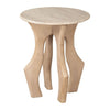 Eda Side Table White & Natural