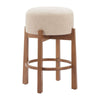 Nade Counter Stool (Set of 2) Beige & Walnut