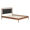 Netz Queen Bed Black & Walnut