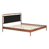 Netz King Bed Black & Walnut