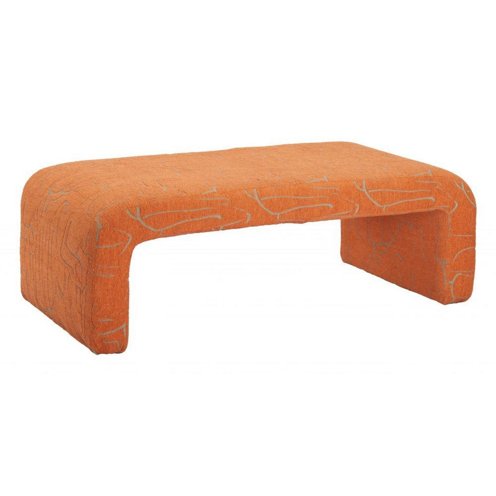 Nendo Bench Abstract Orange