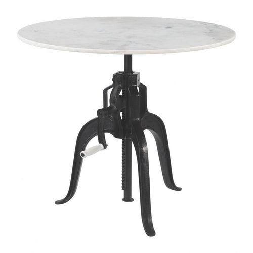 Mufid Bistro Table White & Black