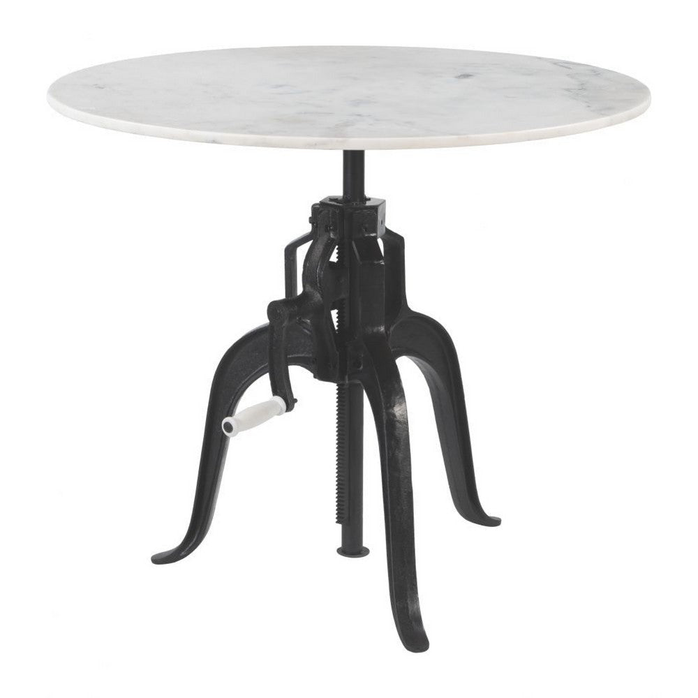 Mufid Bistro Table White & Black