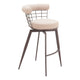 Saku Swivel Barstool Beige & Brown
