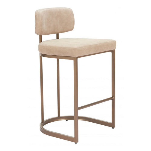 Velar Counter Stool (Set of 2) Beige