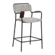 Couva Counter Stool (Set of 2) Gray Tweed