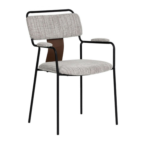 Couva Dining Chair (Set of 2) Gray Tweed