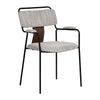 Couva Dining Chair (Set of 2) Gray Tweed