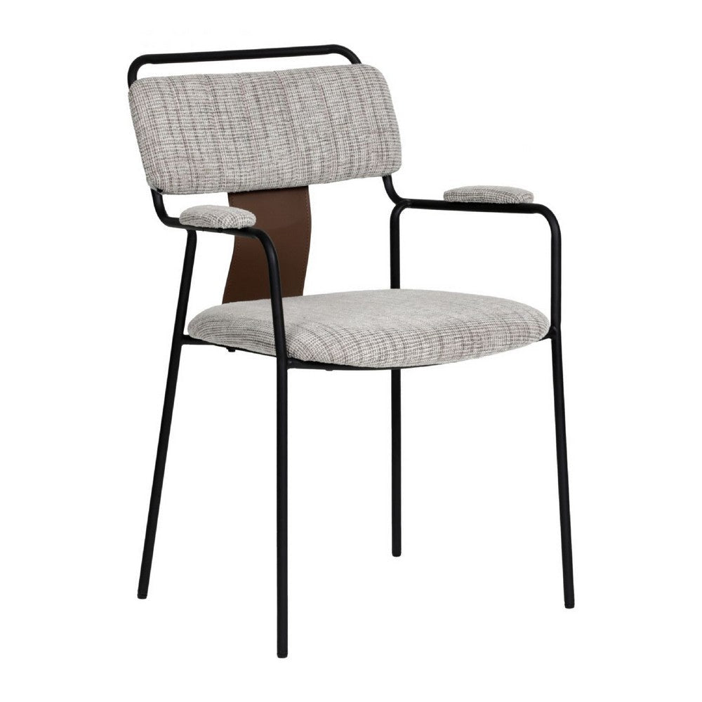 Couva Dining Chair (Set of 2) Gray Tweed