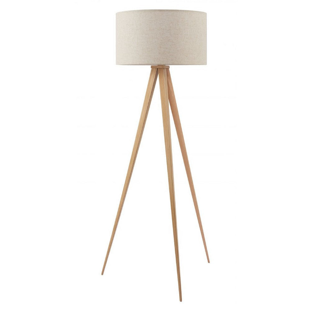 Imperial Floor Lamp Beige & Natural