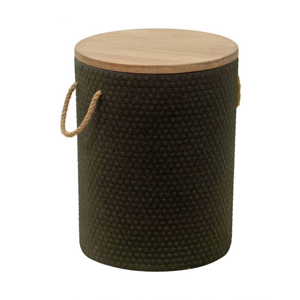 Beban Side Table Natural & Black