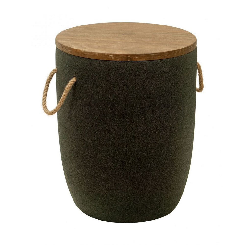 Biban Side Table Natural & Gray