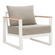 Welt Armchair Taupe & White