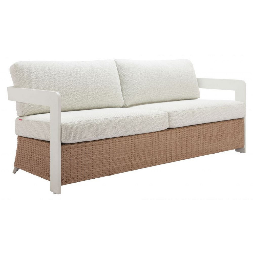 Gelo Sofa White & Brown