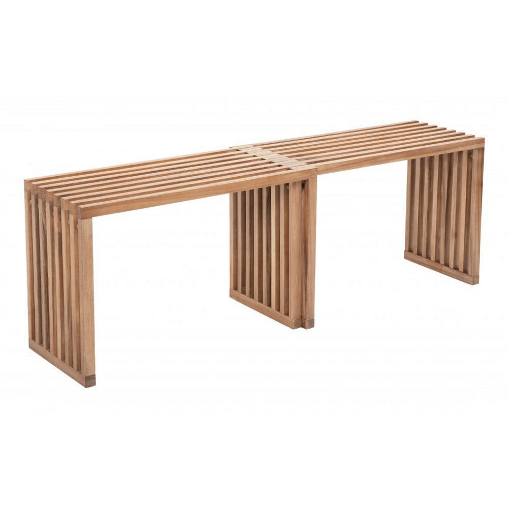 Riviera Extendable Bench (Set of 2) Natural