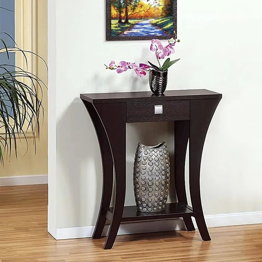 32 inch Wooden 1-Drawer Console Table 32 inch Wooden 1-Drawer Console Table