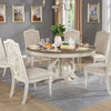 Ace Dining Chairs | Rustic Wood | Intricate Carvings | Set of 2 | Antique White