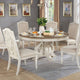Ace Dining Chairs | Rustic Wood | Intricate Carvings | Set of 2 | Antique White