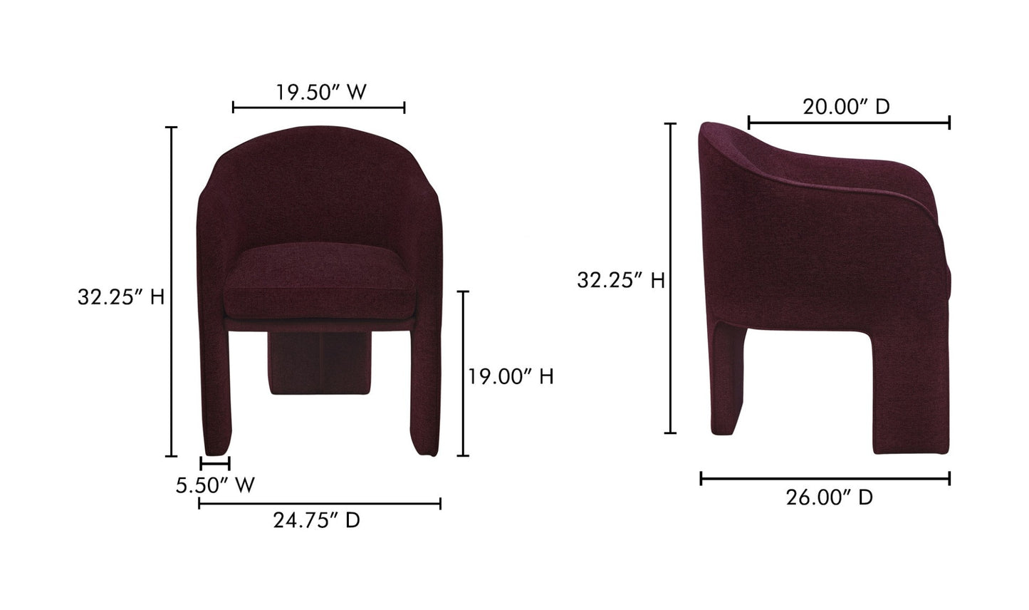 Clara Dining Chair Plum