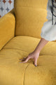 Convertible Sofa Bed | 79’’ | Tufted Cushions | Yellow BM285049