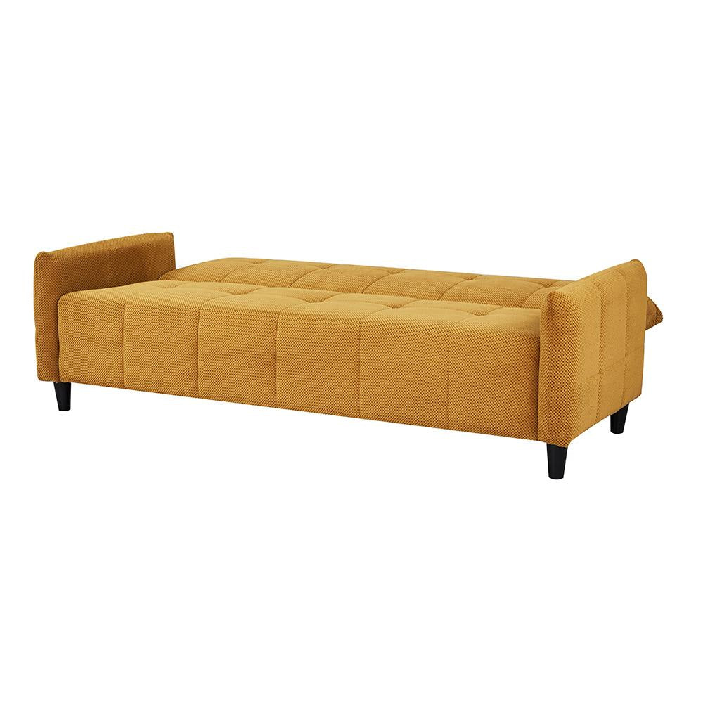 Convertible Sofa Bed | 79’’ | Tufted Cushions | Yellow BM285049