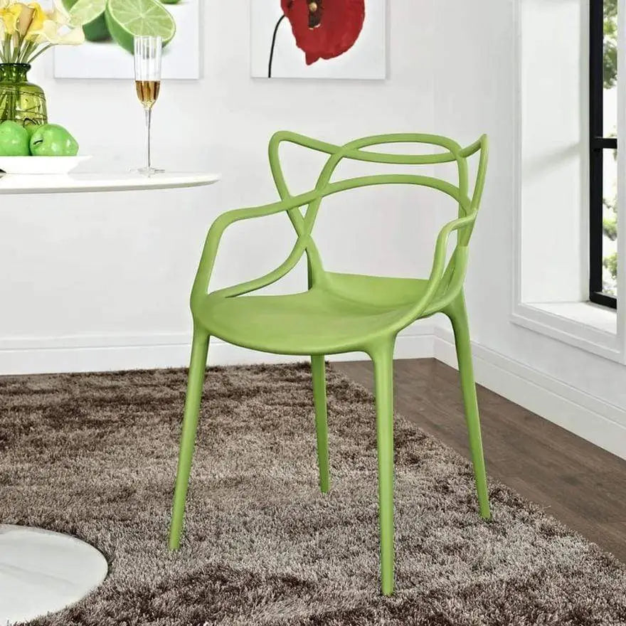 Green Entangled Dining Armchair