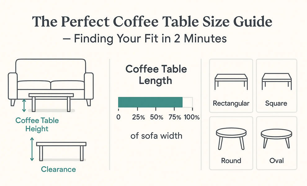 Coffee Table Size & Spacing Guide