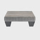 Tokyo Inspired 36 Inch Square Mango Wood Coffee Table - Handcrafted with Elegant Sandblasted Gray Finish And  Tapered Legs By The Urban Port