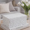 Lissa Decorative Storage Box | Matte White Textured Resin | 13"