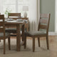 Wooden Ladder Back Dining Chairs, Knotty Nutmeg & Brown, Set of 2