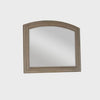 Jira 37 x 42 Dresser Mirror, Arched Curve, Multistep Brushed, Gray Wood By Casagear Home